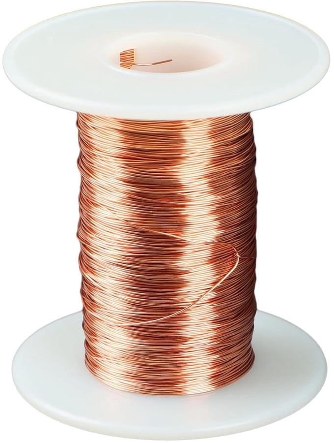 Allecta - Koperlakdraad 0,3 mm geïsoleerd voor koperspoel, 100 meter