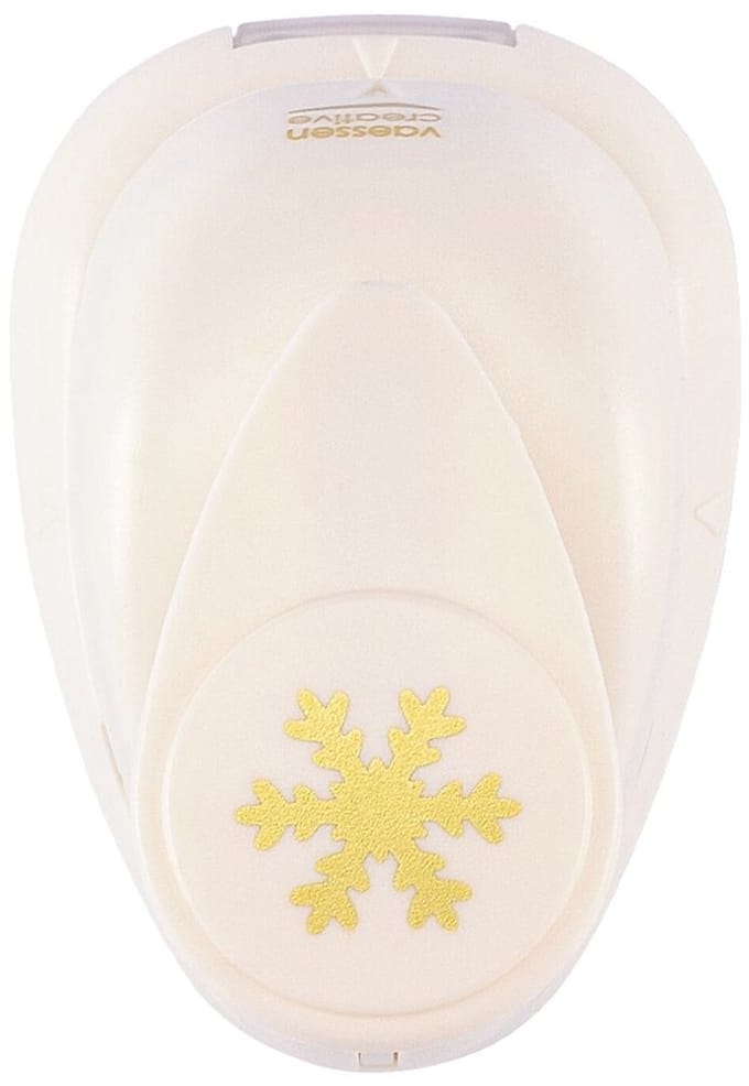 Vaessen Creative Pons - Figuurpons - Sneeuwvlok - 1,4 x 1,6 cm