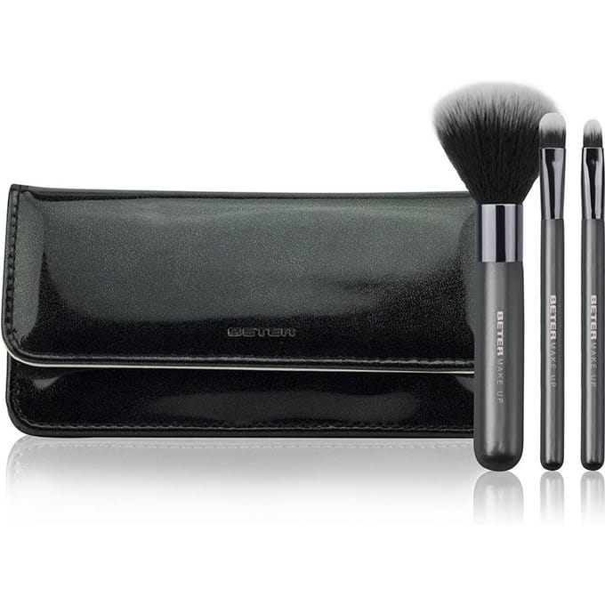 Beter Make-Up Borstel Set Black Day To Night Beter (4 Pcs)