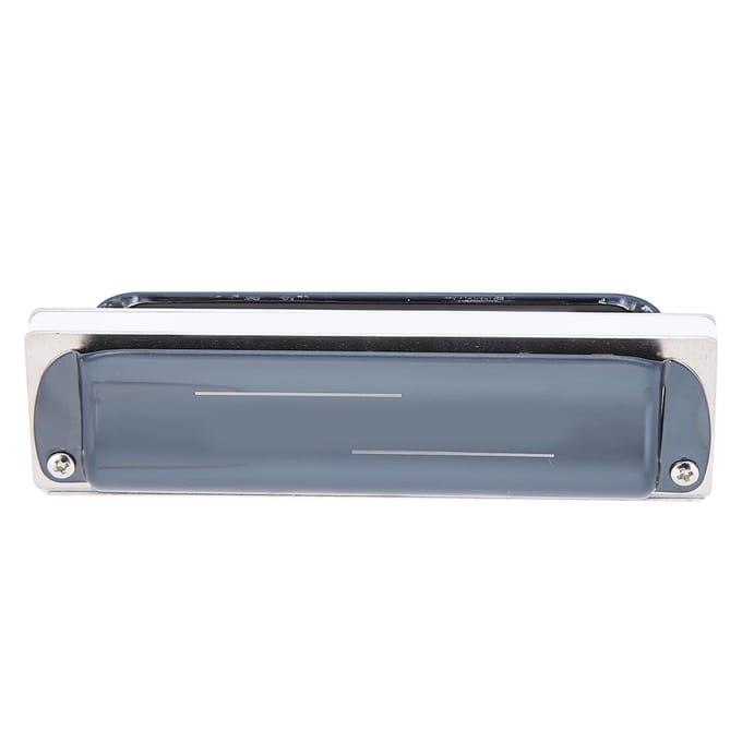 Blues Harp Mondharmonica 10 Gaten Mondharmonica Eb Toets Muzikale Cadeaus Fosfor Brons Klankriet(Wit ) gray