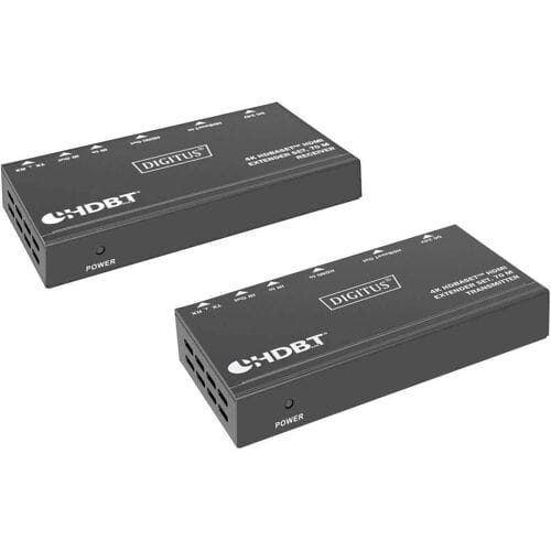 DIGITUS 4K HDBaseT DS-55520 - transmitter and receiver - video/audio/infrared/serial/network extender - HDMI HDBaseT RS-232