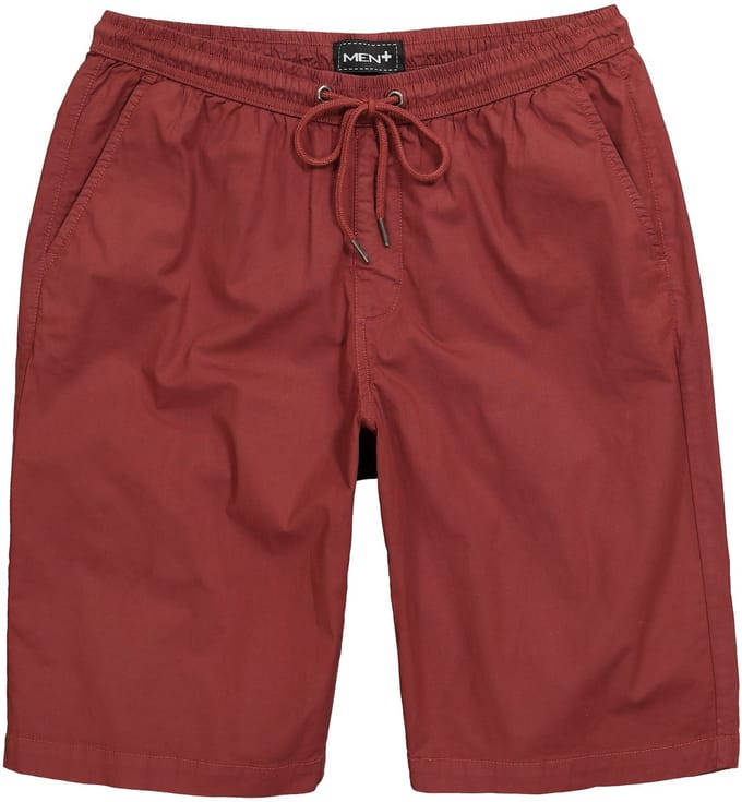 Men Plus - Heren - bermuda FLEXLASTIC® elastische tailleband tot 8XL - Koperbruin - Maat 4XL