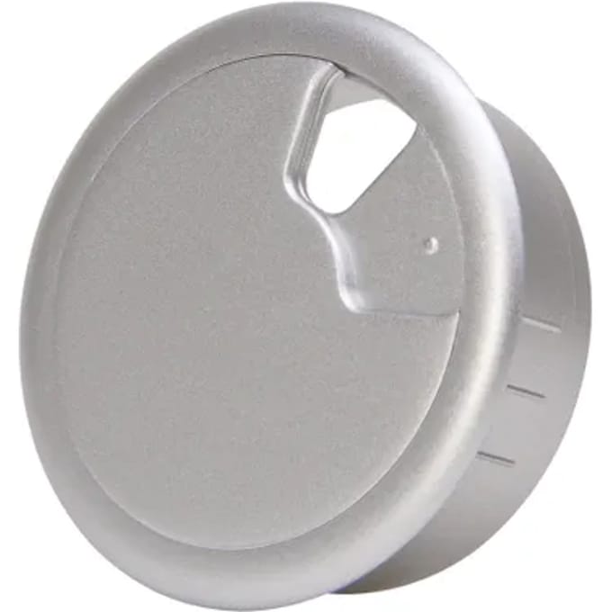 Kopp Kabeldoorvoer Bureau 60mm Zilver