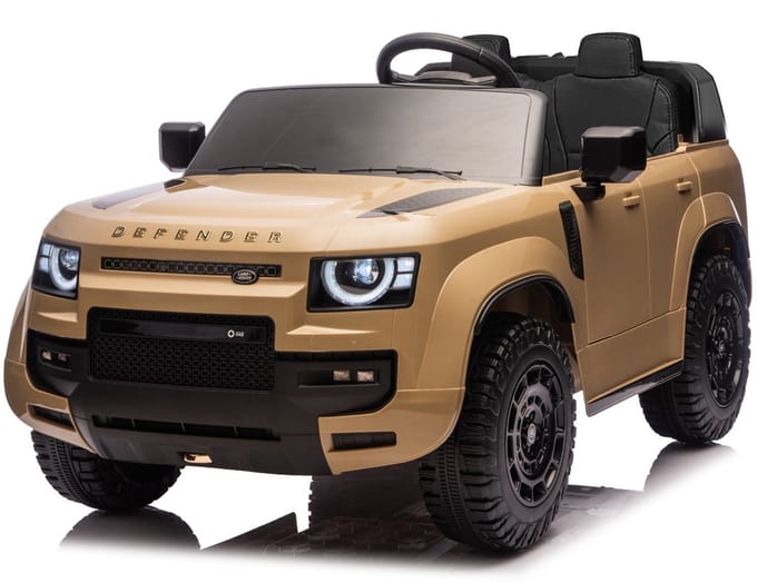 Land Rover Defender 24V 2 persoons kinderauto Champagne