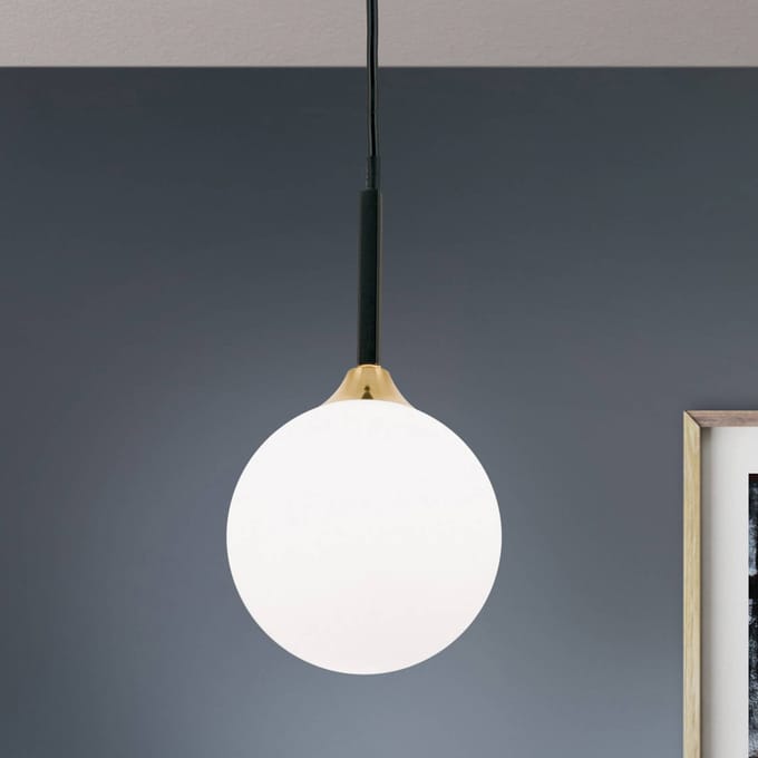 ORION Hanglamp Snowwhite, 1-lamp, zwart