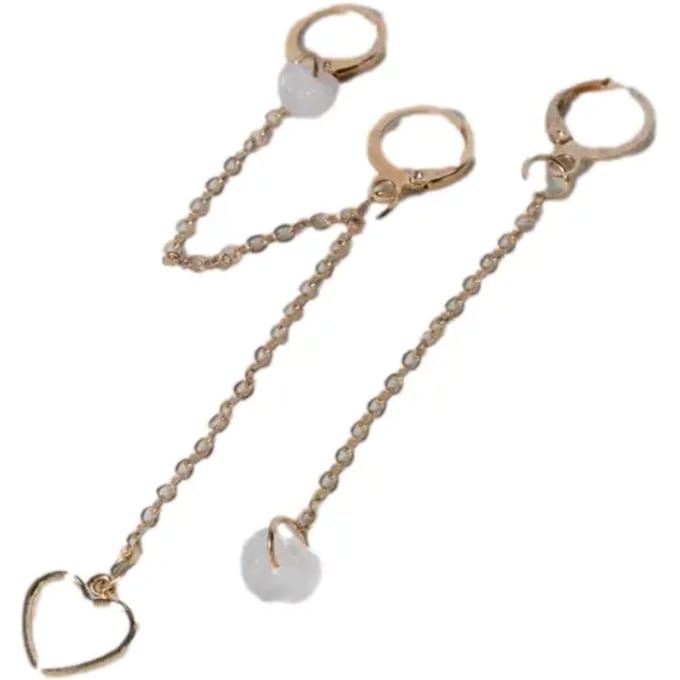 Dames Oorbellen Set met Kettinkjes 24 Colours