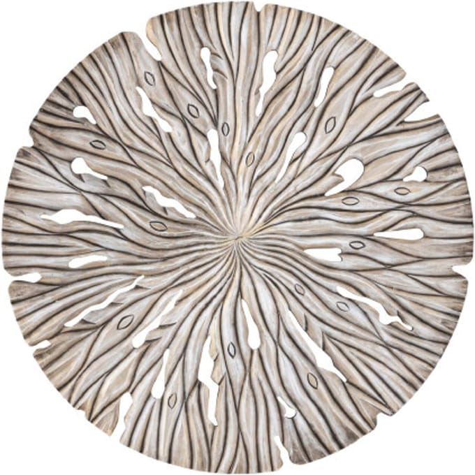 PTMD Wandpaneel Bonte - 90x2x90 cm - MDF - Creme