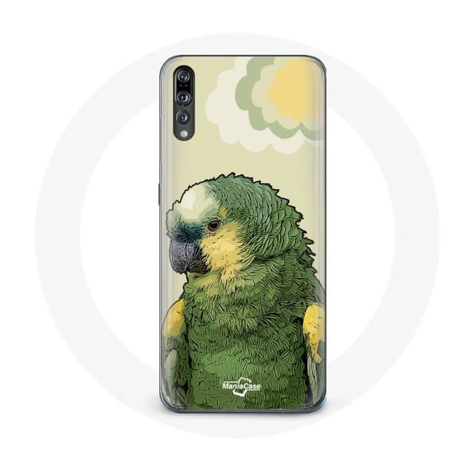 Coque - Amazone - Huawei P20 - Souple - Vert - Perroquets vert