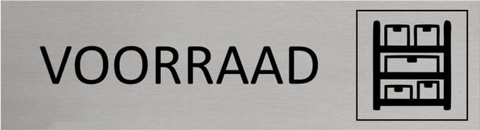 CombiCraft Aluminium deurbordje Voorraad 165x45mm - per stuk