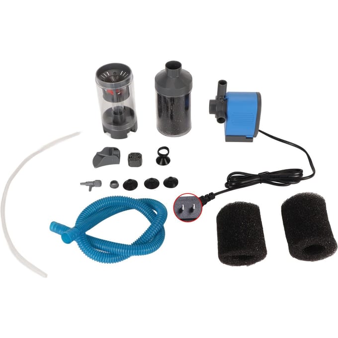 Aquarium Intern Filter 5 in 1 Stil Multifunctioneel Visafval Afzuiging Dompelpomp gray