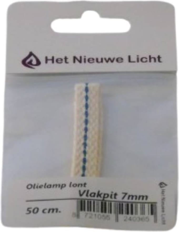 Het Nieuwe Licht ® - olielamp lont - 7mm vlakpit - voor petroleum lamp