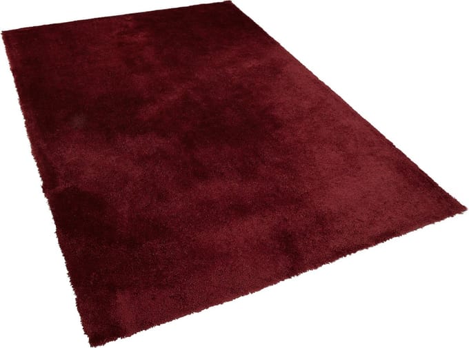 EVREN - Shaggy vloerkleed - Rood - 140 x 200 cm - Polyester