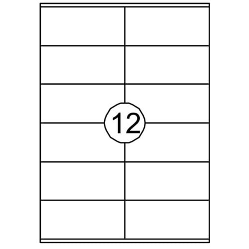 Etiket Quantore 105x48mm 1200 stuks