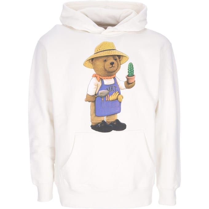 Botanical Bear Hoodie Cloud Lichtgewicht herensweatshirt met capuchon