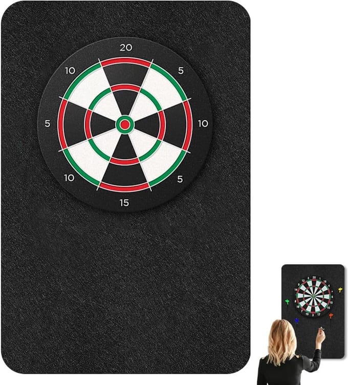 Zelfklevende Wandbescherming voor Dartbord met Rand