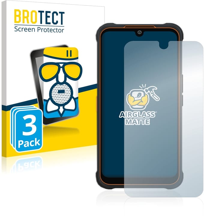 BROTECT - Screenprotector voor AGM Glory Pro - Folie Beschermfolie Beschermglas matte 3 Stuks