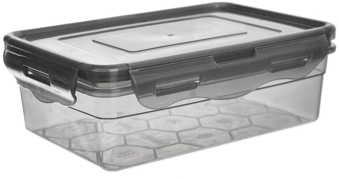 Orion - Voedselcontainer - Met Deksel - Grijs - 850 ml