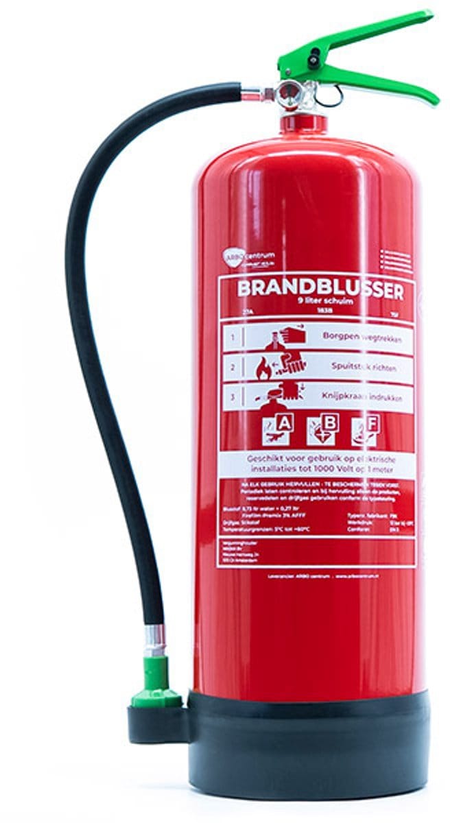 Schuimblusser 9 Liter vetbrand