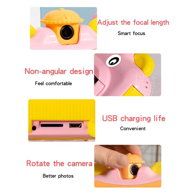 Leuke Kinderen Instant Camera 1080P Kinderen Digitale Camera Kinderen Instant Print Camera 12MP roze