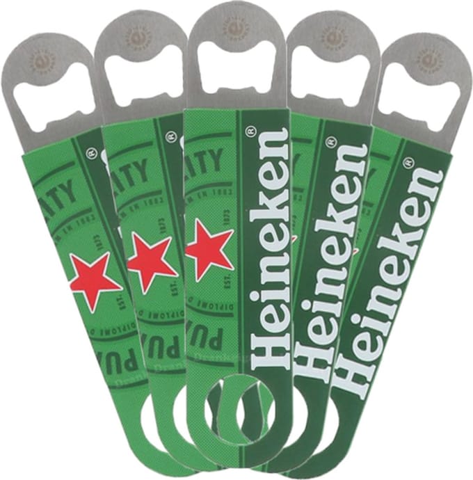 Heineken - Barblade / Fles opener - 5 stuks