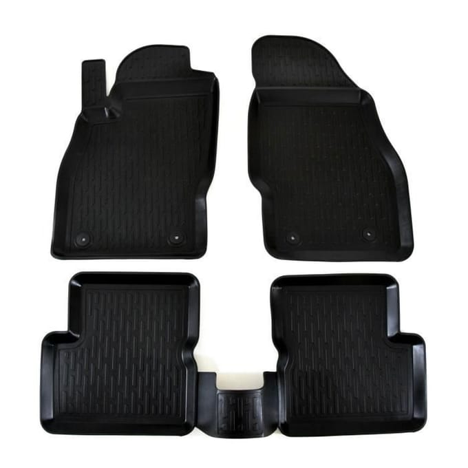 SCOUTT Tapis de sol 3D Opel CORSA D 2006-2019 - Caoutchouc Premium - Résistant à l'eau - Sur mesure noir