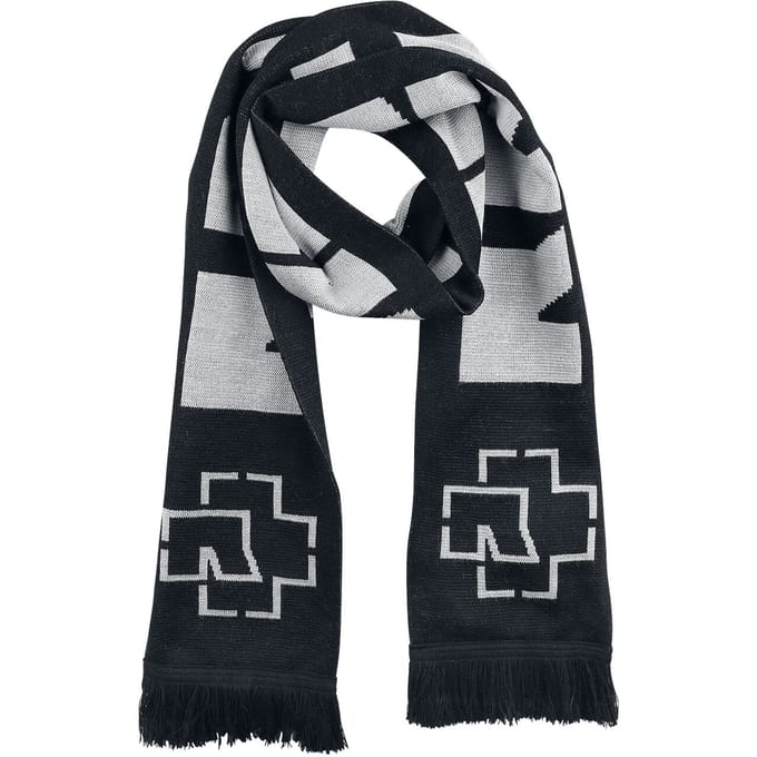 Rammstein Sjaal - zwart-grijs