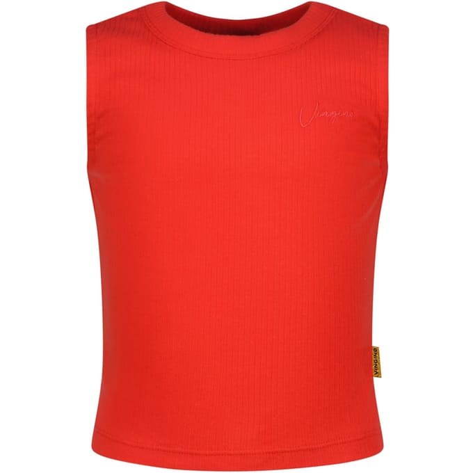 Vingino Girls Basic-crop Rib Top Top Breeze Red Taglia: 2 | Outlet | kids | Rosso