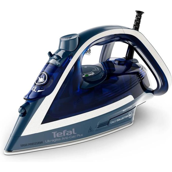 Tefal FV6830 Ultragliss Anti-Calc Plus Stoomstrijkijzer Blauw/Zilver