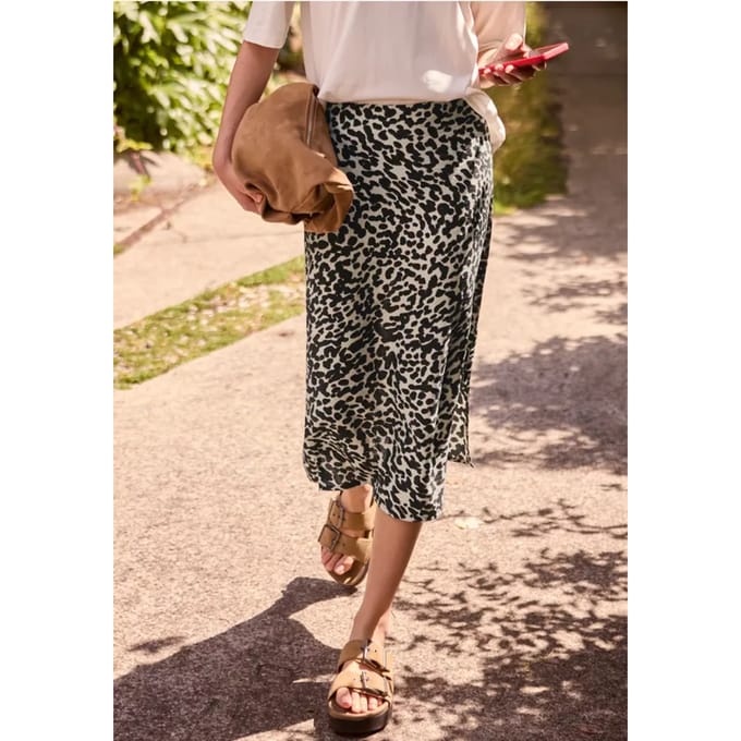 Midirok met Mid Waist en print