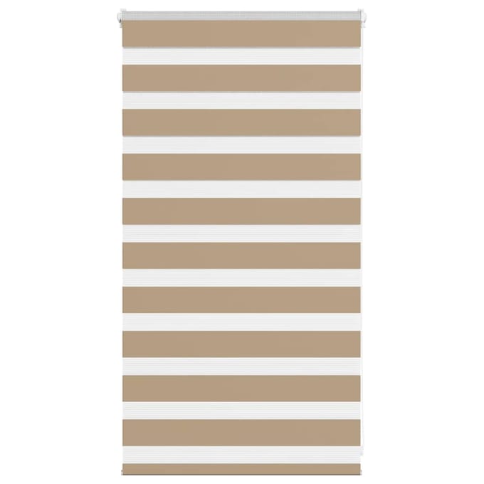 vidaXL - Zebra - Blind - 90x100 - cm - stofbreedte - 85,9 - cm - polyester - zandbruin