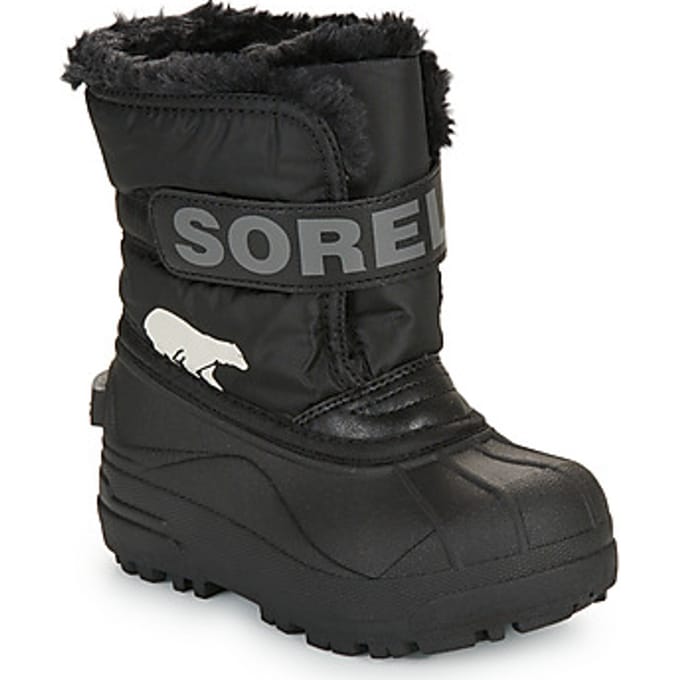 Sorel CHILDRENS SNOW COMMANDER™ BOOT Youth Unisex Little Snowboots - Black, Charcoal - Maat 27
