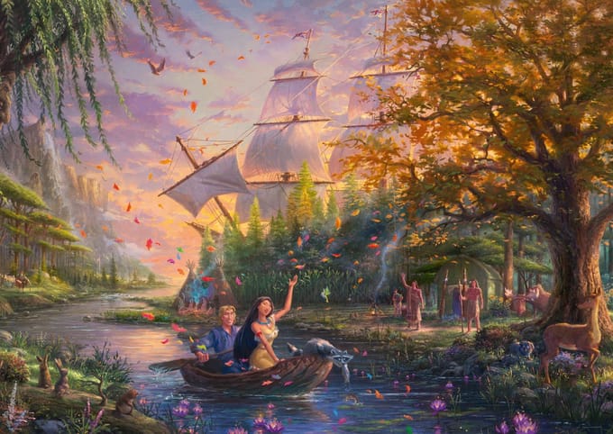 Schmidt Puzzle - Thomas Kinkade: Disney - Pocahontas (1000 pieces)
