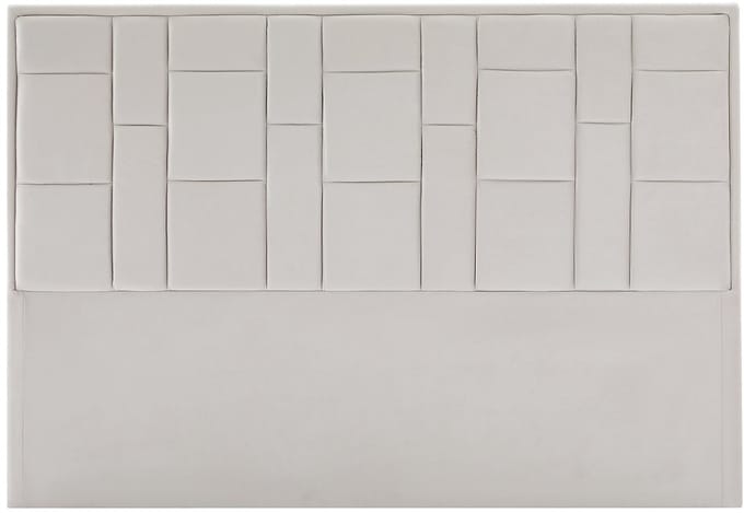 Vente-unique Hoofdeinde 180 cm - Fluweel - Beige - HERMINE