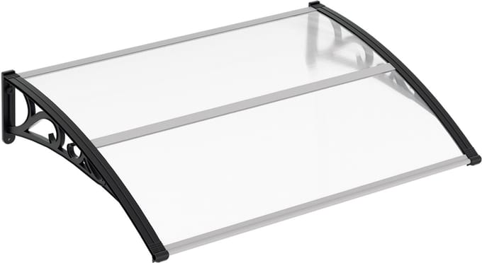 Deurluifel - Afdak deurluifel voor Voordeur en Buitenterras - 150 cm breed - 150x100cm - transparant