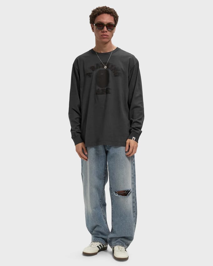 GARMENT DYE COLLEGE RELAXED FIT LS TEE
