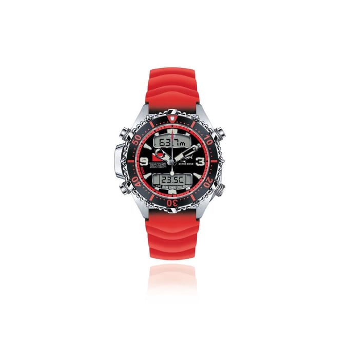 Chris Benz Dames, Heren, Unisex watch CB-D200X-R-KBR