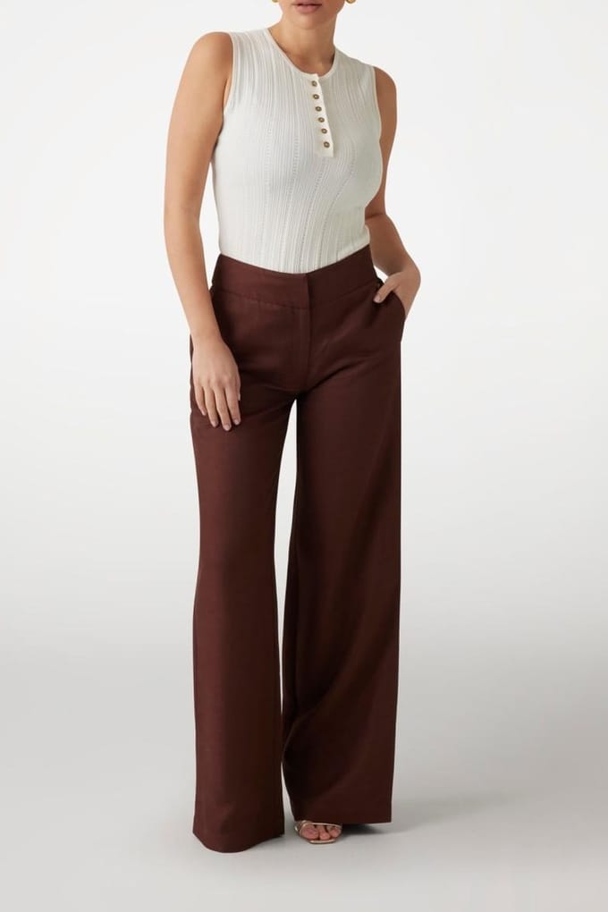 GUESS Marciano By  Giada Slv Sweater Top Sandy Shore Größe: L | Tanktops Outlet | Damen | Braun