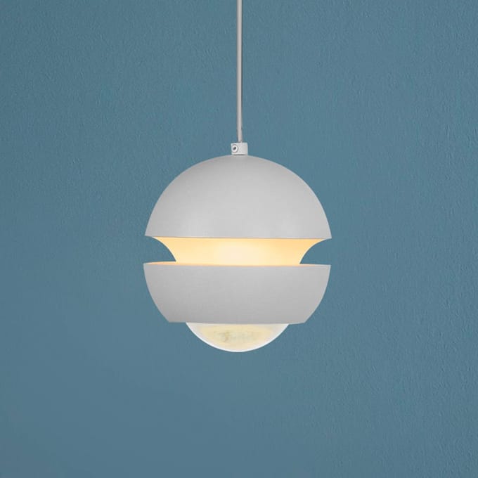 SCHÖNER WOHNEN LED hanglamp Lini, wit, 1-lamp, 3.000 K