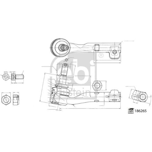 Spoorstangeinde FEBI BILSTEIN 186265