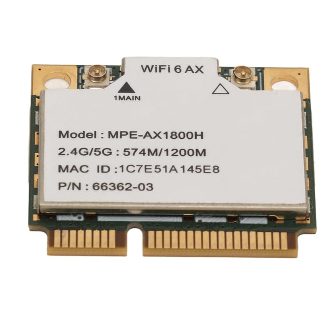 AX1800H Wifi 6-kaart 2,4 GHz 5 GHz dual-band Bluetooth 5.2 Mini PCIE-interface WiFi-adapter voor white
