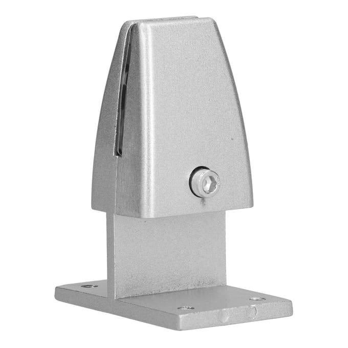 4 stuks Bureau Scherm Schot Klem T Type Aluminiumlegering Zilver Desktop Scheidingswand Beugel Houder voor gray