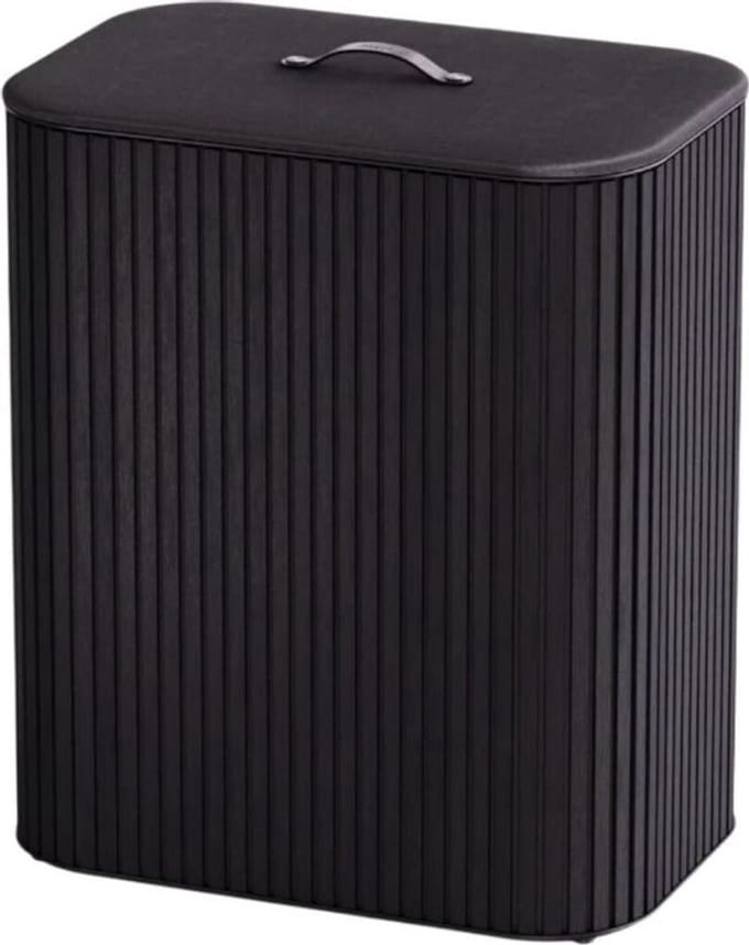 Joseph Joseph Tota Luxe 90L Wasmand Zwart, 3 compartimenten