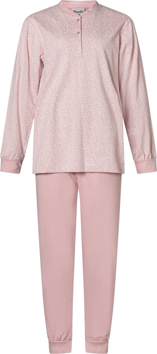 Lunatex dames pyjama - maat XXL - Porto spring flower - oudroze
