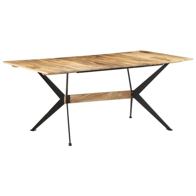 vidaXL - Eettafel - 180x90x76 - cm - massief - mangohout