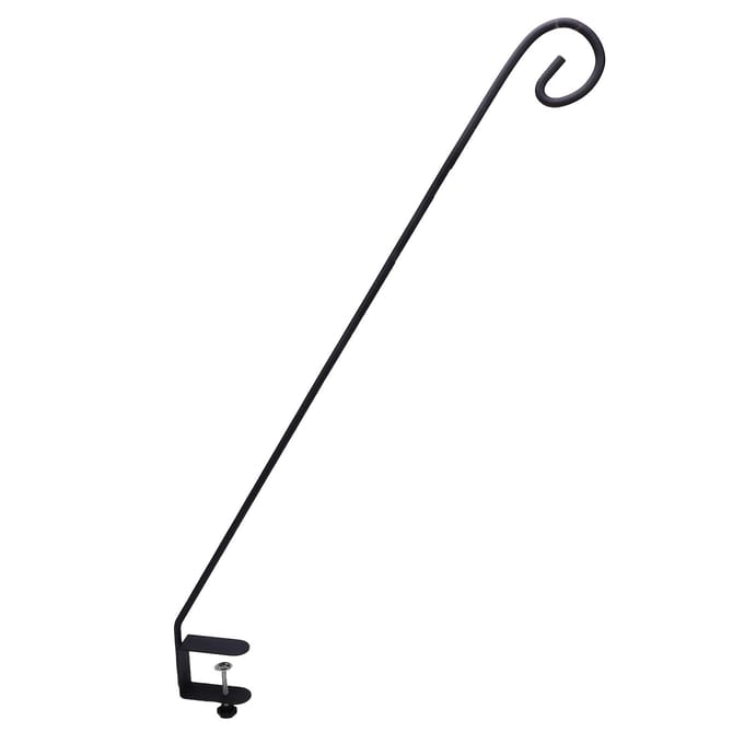 Vogelvoerder Deck Hook 32 inch Railing Mount Verstelbare Plantenhanger Beugel voor Buiten Lantaarns Windklokken white