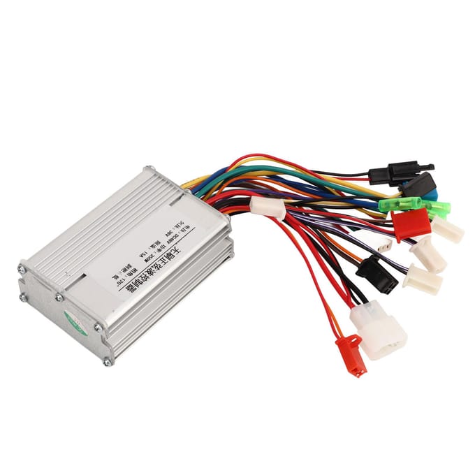 48V 350W Elektrische Fiets Borstelloze Controller Aluminiumlegering Elektrische Scooter Borstelloze Motor Controller voor Modificatie white