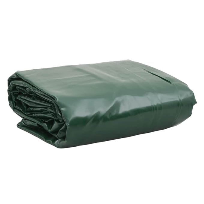 vidaXL - Zeil - 650g - / - m² - Groen - 3 - x - 4 - m - Canvas - met - PVC-coating