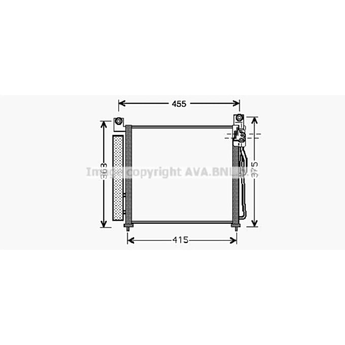 Condensator, airconditioning AVA COOLING KA5065D AVA