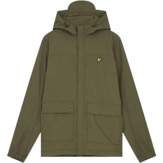 Lyle & Scott groene jas met capuchon en zak