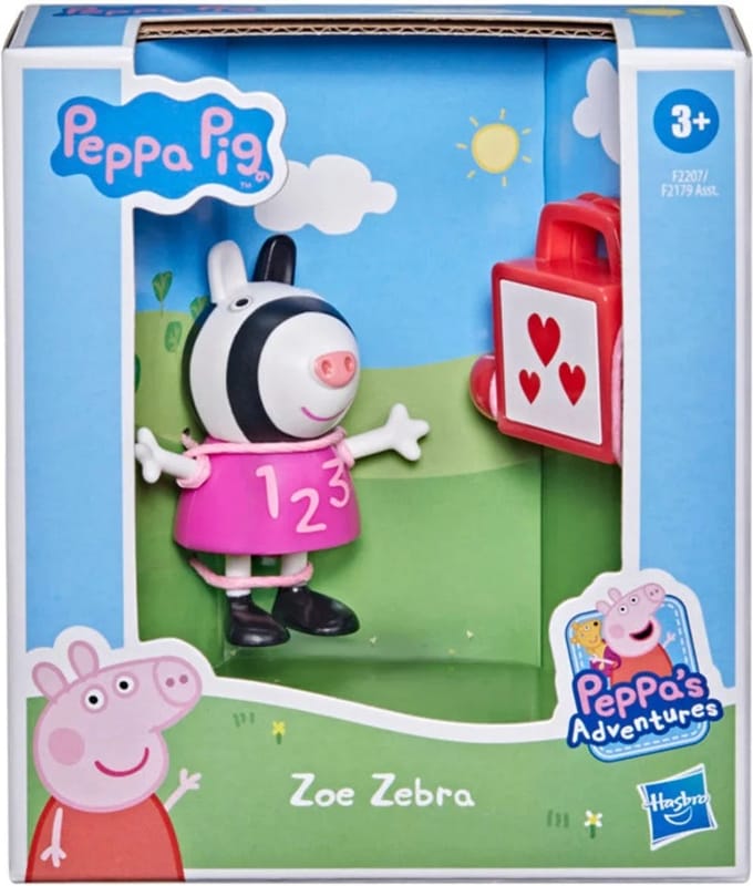 Peppa Pig - Zoe Zebra - kunststof - doosje - 6 cm - hasbro